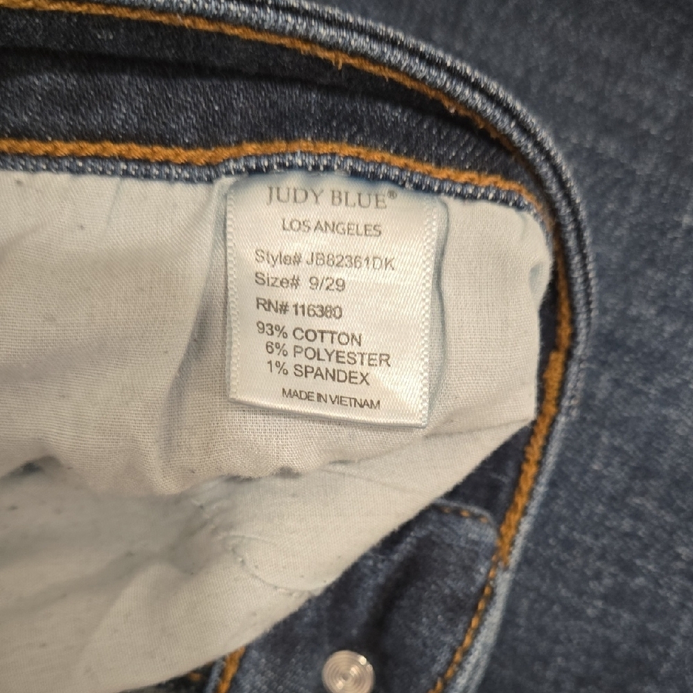 Judy Blue Dark Indigo Flare Jeans - Picture 14 of 16